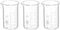 PATIKIL 3Pcs 50ml Tall Form Glass Beaker, 3.3 Borosilicate Glass Measuring Cups with Spout