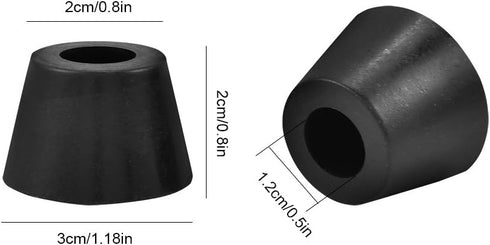 Zerone Guitar Speaker Rubber Feet - 4 Pair/8 Pcs #5 30x20mm Anti-Vibration Pads with Screw for Guitar Amplifier