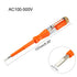 uxcell Voltage Tester AC 100-500V with 3mm Slotted Screwdriver with Clip for Circuit Test, Orange, Pack of 3