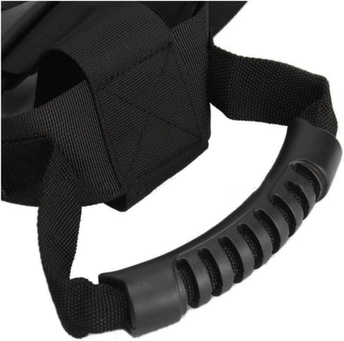 Box Carrying Strap with Handle, Adjustable Heavy Duty Luggage Lashing Strap Holder for Safe Moving and Carrying, Black