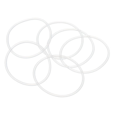uxcell Silicone O-Rings, 34mm OD 31mm ID 1.5mm Width VMQ Seal Gasket for Pipe Repair, White, Pack of 10