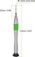 Precision Phillips Screwdriver 1.2mm Magnetic Cross Head Mini Pen Style Screw Driver with Non-slip Handle for Eyeglasses Watch Laptop Electronic, Green