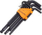 MichaelPro MP001048 Ball End Hex Key Set, 9pc Allen Wrench Set in Metric with Convenient Storage Holder