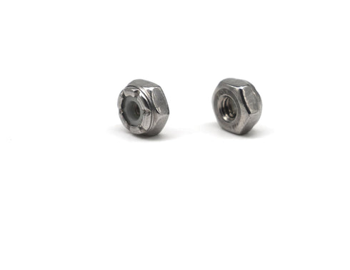 binifiMux 100pcs 6-32 304 Stainless Steel Nylon Inserted Lock Nut, #6 Nylon Lock Nuts for 3D Printer, Models