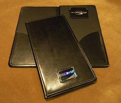 Waiter book New Restaurant Waitstaff Waiter Waitress Double Panel Checkbook Presenter Leather Black Good Quality