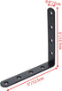 5" 5" 4pcs Corner Bracket x L Brackets Black Shelf Bracket Corner Brace