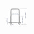 4 Sets 304 Stainless Steel Square U-Bolts, 1-3/8"(35mm) Inner Width, Accessories for Automobiles Trailer, Boat