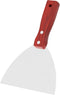 6 Inch Stainless Steel Putty Knife, Wooden Handle Scraper Tool for Drywall, Decals, and Painting