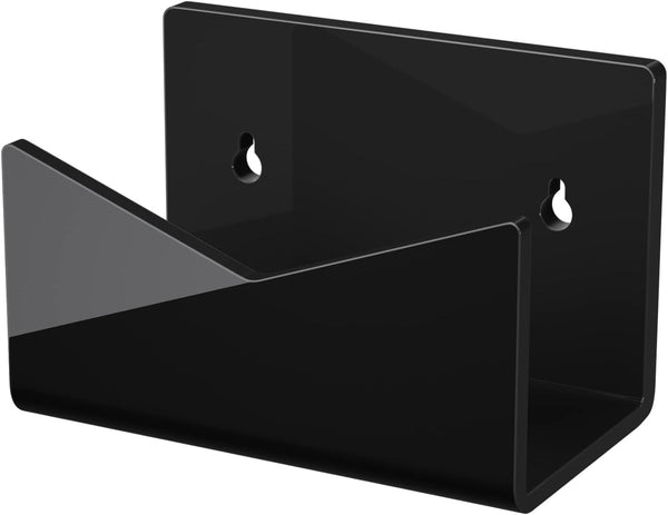 Richboom Black Acrylic Mail Holder, Envelope Holder for Desk Countertop, Letter Holder for Home Office School