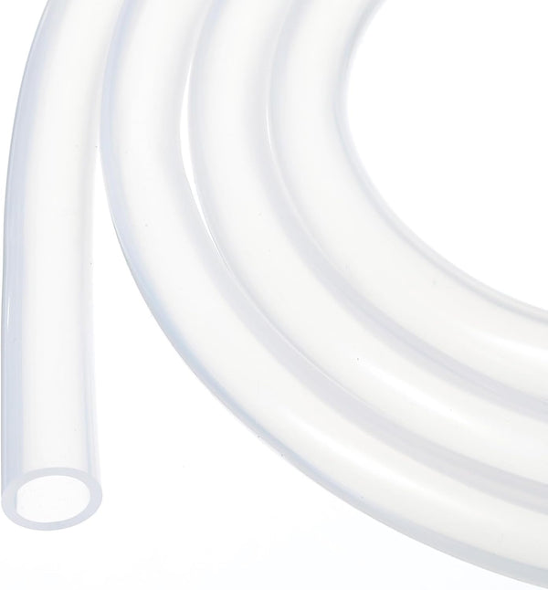 3.3ft Clear Silicone Tubing 3/8" ID x 1/2" OD, Industrial Plastic Hoses for Pump Siphoning, Draining, Irrigation,
