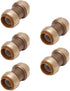 1/2 Inch Push To Connect Straight Coupling Connector for PEX, Copper, CPVC, 10 Pack