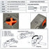 2 pcs Automatic Stripping Plier Cable Stripper Tools with Double Blades for Stripped Wire