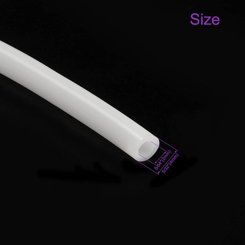 DMiotech 2mm ID 4mm OD 3.3 Feet Translucent Silicone Tube, Industrial Silicone Tubing for Water Air Pump
