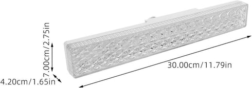 E27 Bulb 11.81X2.75X1.65In Uonlytech Replacement Led Light Tube with Base Clear Acrylic Bar Light for Wall Sconces