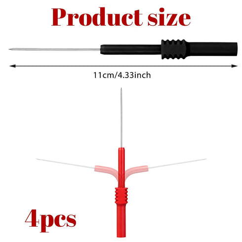 SynHHergyx 4 Pcs Back Probe Kit Flexible Back Probe Automotive Diagnostic Test Repair Tools for Car Tester Electrical