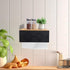 Trendy Haven Commercial, Countertop Bamboo Paper Towel Dispenser/Holder with Lid for Home and Wall Mount