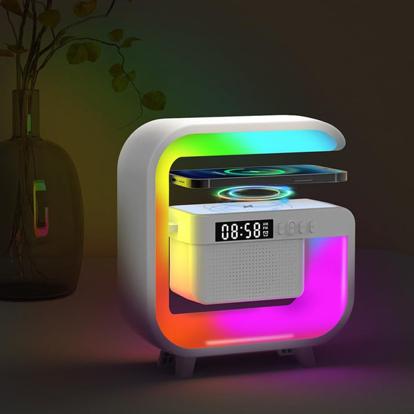 Smart LED Table Lamp, Wireless Charger with 10W Fast Charging and Sunrise
