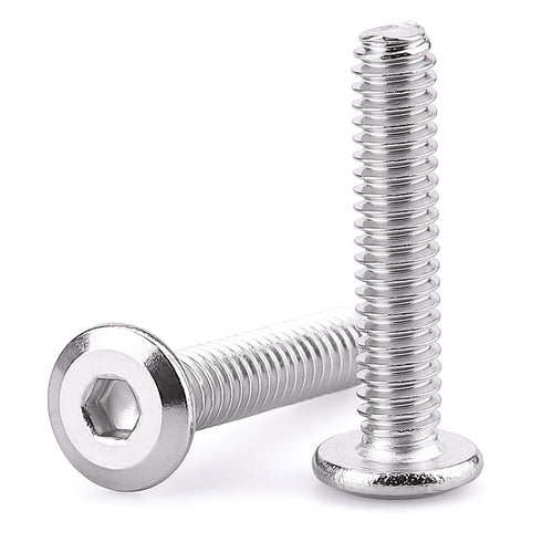 M6-1.0 x 30mm Hex Socket Head Cap Screws - 304 Stainless Steel 18-8, 25 PCS for DIY Projects