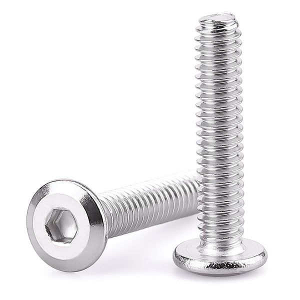M6-1.0 x 30mm Hex Socket Head Cap Screws - 304 Stainless Steel 18-8, 25 PCS for DIY Projects