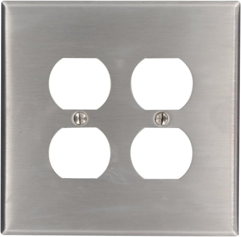 Leviton 84116 SS WP 2G DUP OVERSIZED