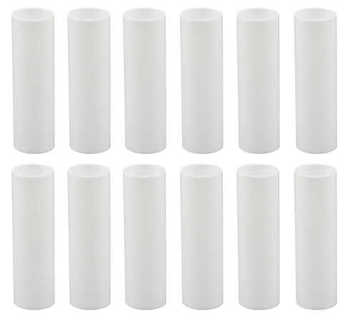 Creative Hobbies 3" White Plastic Candle Covers Sleeves Chandelier Socket Covers ~