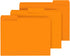 PANDRI File Folder, 120 Pack, 1/3 Cut Tab, Letter Size, Filing Folder for Office School Business, Orange