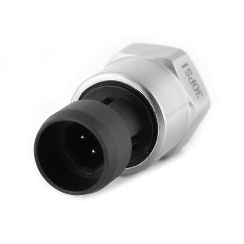 Pressure Transducer Sender Sensor for Oil Fuel Air Water, 1/8" NPT Thread Stainless Steel, 30 PSI