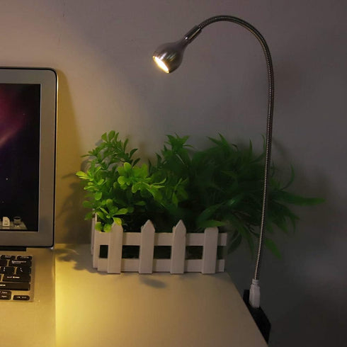 Yosoo Flexible Neck Portable Metal USB LED Lamp Desk Lamp, Premium LED, Material, Reading Light for Home, School