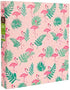 Greenroom 1" Hard Cover Ring Binder - Flamingos