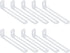 uxcell 10 Pcs Adjustable Right Angle Brackets, Slotted L-Shape Corner Bracket 4.7"x1.2"x0.7",