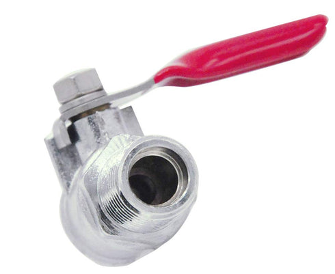 YOUHO 1/4 to 1/4 Hose Barb Straight Through Forged Brass Micro-Cut Ball Valve, 2PCS (Without Check)