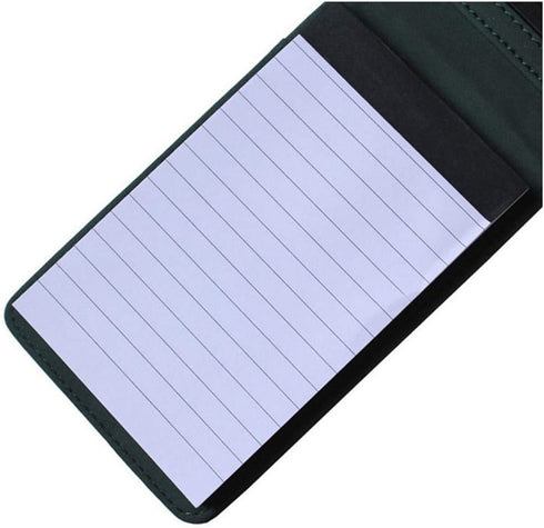 Mini Pocket Notepad Holder with 50 Lined Sheets, Refillable Memo Book Refills, 5 Pack 3x5 Inch Writing Pads