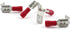 50pcs Piggy Back Spade Waterproof Cold Pressing Electrical Insulated Quick Splice Crimp Terminals, Red