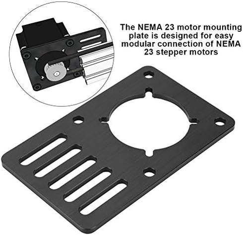 Zerone 3D Printer Mount Plate, 23 Stepper Motor CNC Mounting Plate for Motor Fixed 3D Printer Accessories