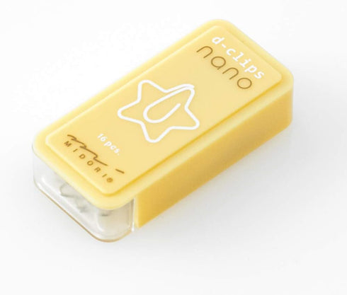 Midori 43384006 Nano Clip Deep Clips with Star Pattern