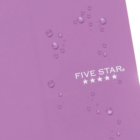 Five Star Spiral Notebook, 1 Subject, College Ruled Paper, 7" x 4-3/8", 80 Sheets, Purple