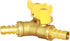 Joywayus 3/8" ID Hose Barb, Y Shaped Type 3 Way Brass Shut Off Ball Valve Fitting, Large Flow