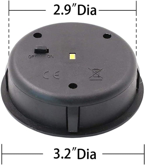 AA 600Mah Solar Lantern Top Replacement for Outdoor Solar Lantern Lights Waterproof, Warm White Glow (Round Solar Panel)