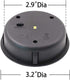 AA 600Mah Solar Lantern Top Replacement for Outdoor Solar Lantern Lights Waterproof, Warm White Glow (Round Solar Panel)