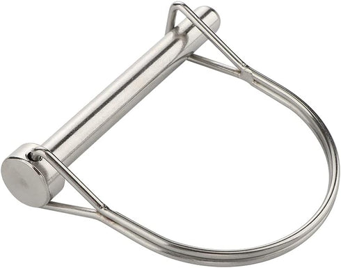 2 Pack Safety Coupler Pin, 5/16" x 2-3/4" Full Marine Grade 316 Stainless Steel Heavy Duty Locking Pin