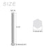 Hex Bolts 5Pcs (3/8-16x5-1/2"), 316 Stainless Steel Fully Threaded Hex Head Screws for Furniture Repair, Silver