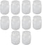 Othmro 10Pcs 300ml PE Plastic Lab Cylindrical Chemical Reagent Bottle, Wide Mouth Sample Sealing Liquid Storage