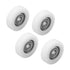 Yinpecly 4Pcs 626Z Plastic Roller Idler Bearing, Sliding Door Pulley Wheel for Furniture, Hardware Accessories
