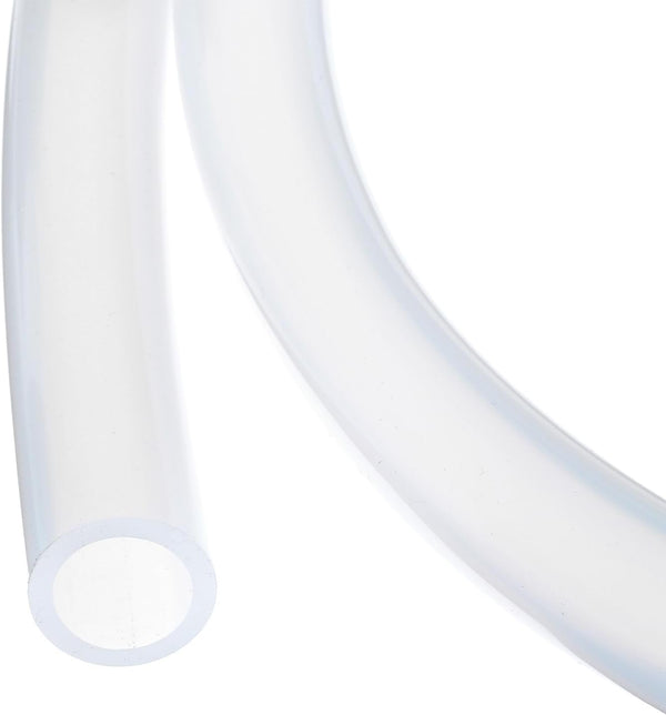 3.3ft 1" ID x 1-1/8" OD Clear Silicone Tubing, Industrial Plastic Tubing for Pump Siphoning Draining Irrigation