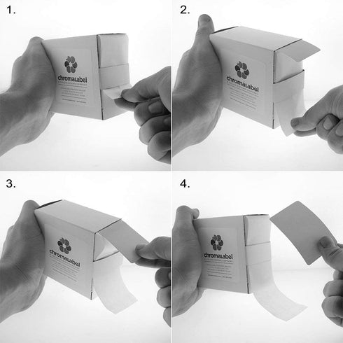 ChromaLabel 2 x 3 inch Permanent Color Code Rectangle Labels, 100 Stickers per Dispenser Box
