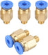 5PCS 3D Printer Accessories, PC4-M6 Pneumatic Connector, 4MM Pneumatic Joint Nylon Tube Parts