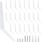 Mormchlots 24Pcs 10 x 8 Inch White Shelf Brackets, Heavy-Duty Metal Steel Corner