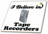 3dRose I Believe in Tape Recorders 6 Inch Ceramic Tile