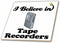 3dRose I Believe in Tape Recorders 8 Inch Ceramic Tile