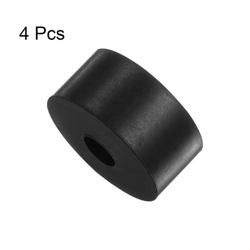 4pcs Rubber Spacer, 2 Inch OD, 0.47 Inch ID, 1.2 Inch Thick Neoprene Round Anti Vibration Isolation Pads, Black, for